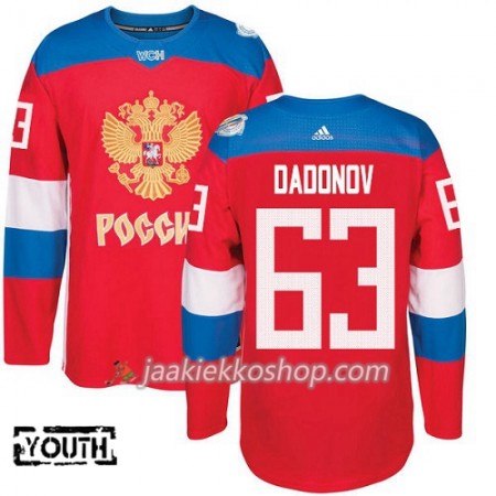 Venäjä Pelipaita Evgenii Dadonov 63 2016 World Cup Lapsille Punainen Premier Paita